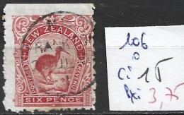 NOUVELLE-ZELANDE 106 Oblitéré Côte 15 € - Used Stamps