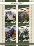  SIERRA LEONE  2018 MNH  Birds Of Prey  Michel Code: 10544-10547. Scott Code: 5096 Yvert&Tellier Code: 8518-8521 - Sierra Leone (1961-...)