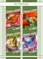  SIERRA LEONE  2018 MNH  Butterflies  Michel Code: 10524-10527. Scott Code: 5098. Yvert&Tellier Code: 8522-8525 - Sierra Leone (1961-...)