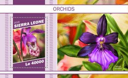  SIERRA LEONE  2018 MNH  Orchids  Michel Code:  10518 / Bl.1609. Scott Code: 5120. Yvert&Tellier Code: 1591 - Sierra Leone (1961-...)