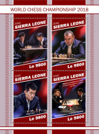  SIERRA LEONE  2018 MNH  World Chess Championship  Code: 10594-10597. Scott Code: 5110. Yvert&Tellier Code: 8554-8557 - Sierra Leone (1961-...)