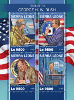  SIERRA LEONE  2018 MNH  George H. W. Bush  Michel Code: 10606-10609. Scott Code: 5088. Yvert&Tellier Code: 8587-8590 - Sierra Leone (1961-...)