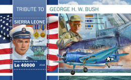  SIERRA LEONE  2018 MNH  George H. W. Bush  Michel Code:10611 / Bl.1631. Scott Code: 5089 Yvert&Tellier Code: 1604 - Sierra Leone (1961-...)