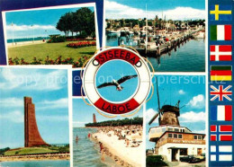 72706160 Laboe Ostseebad Park Hafen Marine Ehrenmal Strand Alte Windmuehle Laboe - Laboe