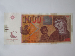 Macedonia 1000 Denari 2016 Banknote AUNC,see Pictures - Macedonia