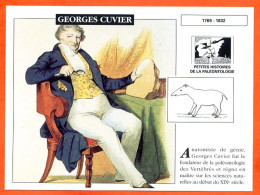 GEORGES CUVIER   Histoire Préhistoire Fiche Illustree - History