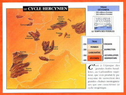 LE CYCLE HERCYNIEN  Histoire Préhistoire Fiche Illustree - History