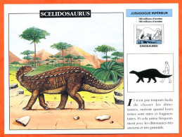 SCELIDOSAURUS  Dinosaure Histoire Préhistoire Fiche Illustree - History