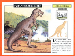 TYRANNOSAURUS REX  Dinosaure Histoire Préhistoire Fiche Illustree - History