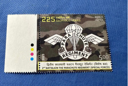 India 2023 Michel 2nd Battalion, Parachute Regiment (Special Forces) Rs 5 MNH - Neufs