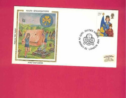 FDC De 1982 De Grande-Bretagne - YT N° 1039 à 1042 - Commémoration Du 75ème Anniversaire Du Scoutisme - Covers & Documents