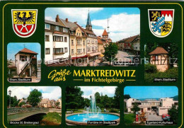 72705715 Marktredwitz Stadtturm Fussgaengerzone Fontaine Kulturhaus Marktredwitz - Marktredwitz