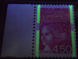 3096 Marianne Du 14 Juillet 4,50 F. Phosphore à Cheval Bord De Feuille - Unused Stamps