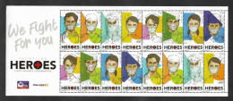 SE)2020 PHILIPPINES, THE RED CROSS, FIGHTING COVID-19, 16 STAMP MINISHEET, MNH - Philippines