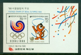 SOUTH KOREA 1985 Mi BL 500** Olympic Summer Games, Seoul [B308] - Summer 1988: Seoul