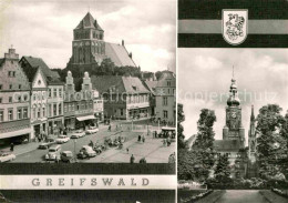 72704439 Greifswald Teilansicht Kirche Greifswald - Greifswald