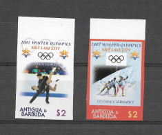 Antigua Barbuda Série Complète Non Dentelé Imperf JO 02 ** - Winter 2002: Salt Lake City