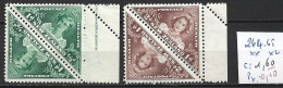 NOUVELLE-ZELANDE 264-65 X 2 ** & * Côte 1.60 € - Unused Stamps