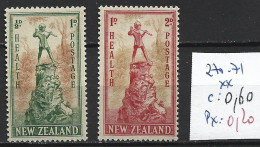 NOUVELLE-ZELANDE 270-71 ** Côte 0.60 € - Unused Stamps