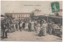 CPA De VITRY Sur SEINE - Le Marché (Tambour De Ville). - Vitry Sur Seine