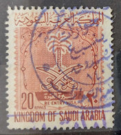 SAUDI ARABIA - 20 Riyals Old Revenue RE-ENTRY VISA Red Stamp, Fine Used - Saudi Arabia