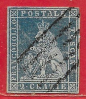 Toscane N°5 2c Bleu 1851 O - Toskana