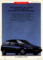 CITROËN ZX FURORE CATALOGUE EN HOLLANDAIS (Nederlands) - Holanda