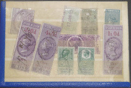 Lot De 10 Timbres Fiscaux De Grande Bretagne FOREIGN BILL / BILL OF EXCHANGE - Fiscaux