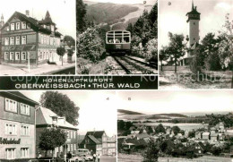 72703526 Oberweissbach HO Gaststaette Central Cafe Bergbahn Froebelturm Teilansi - Oberweissbach