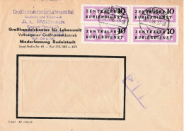 DDR Brief Dienst Mef Lebensmittel Rudolstadt A.L.Pößnack 1956 - Covers & Documents