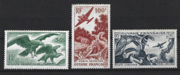 !!! GUYANE, TIMBRES DE POSTE AÉRIENNE NUMÉROS 35/37, NEUFS, SANS CHARNIÈRES - Nuovi