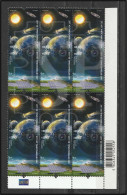 Portugal Ano Internacional Luz 2015 Light International Year Corner Sheet Conta De Folha Código Barras Space - Full Sheets & Multiples