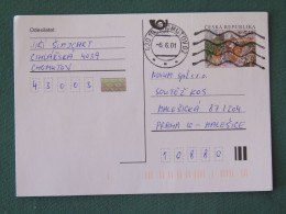 Czech Republic 2001 Stationery Postcard 5.40 Kcs Prague Sent Locally - Lettres & Documents