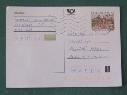 Czech Republic 2001 Stationery Postcard 5.40 Kcs Prague Sent Locally - Storia Postale