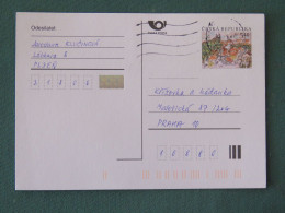 Czech Republic 2001 Stationery Postcard 5.40 Kcs Prague Sent Locally - Brieven En Documenten