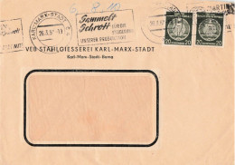 DDR Brief Dienst Mef VEB Stahlgiesserei Karl Marx Stadt - Storia Postale