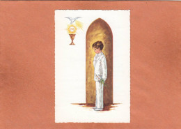 SOLRE SAINT GERY - EGLISE PAROISSIALE DE - FAIRE-PART DE COMMUNION - ALAIN RINGUET - 30 AVRIL 1972 - 198 - Kommunion Und Konfirmazion