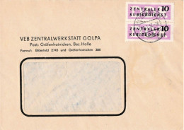 DDR Brief Dienst Mef VEB Zentralwerkstatt Golpa Gräfenhainichen 1957 - Cartas & Documentos