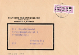 DDR Brief Dienst EF Deutsche Investitionsbank Dresden 1956 - Covers & Documents