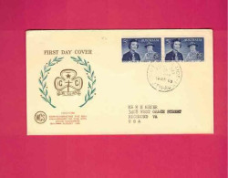 FDC D' Australie De 1960 Pour Les USA EUAN - YT N° 267 En Paire - Covers & Documents