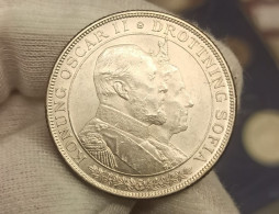 Suecia Sweden 2 Kronor Commemorative 1907 Km 776 Plata - Suède