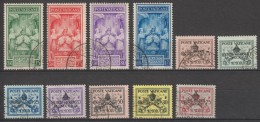 VATICAN - 1939 ANNEE COMPLETE - YVERT N°85A/89 OBLITERES - COTE = 25 EUR. - Gebraucht