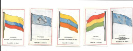 DD12 - VIGNETTES CIGARETTES MASSARY - DRAPEAUX - BOLIVIE - VENEZUELA - EQUATEUR - Autres & Non Classés