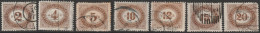 Österreich Porto 1900 ANK/Mi: 23-31 Lot° USED [23-31o_L] - Portomarken