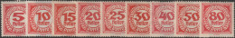 Österreich Porto 1919 ANK/Mi: 75-83* MLH [75-83x] - Portomarken