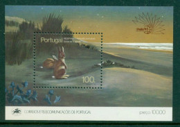 PORTUGAL 1985 Mi BL 48** Stamp Exhibition ITALIA '85  – National Parks [B375] - Lapins