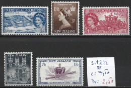 NOUVELLE-ZELANDE 318 à 22 ** Côte 7.50 € - Unused Stamps