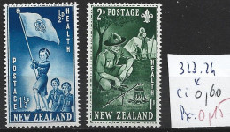 NOUVELLE-ZELANDE 323-24 * Côte 0.60 € - Unused Stamps