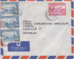 GOLD COAST.  1955/Accra, Envelope/mixed-franking. - Goldküste (...-1957)