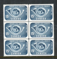 Canada MNH 1957 Posthorn And Globe - Nuovi